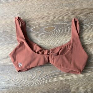 Buffbunny Rust Sports Bra with Twist Front